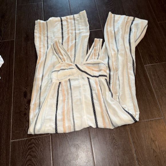 Free People Cream and Black Striped Jumpsuit - Picture 11 of 12